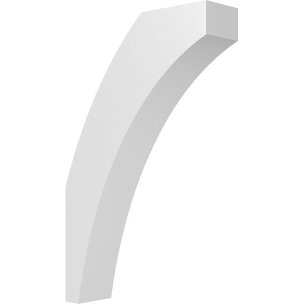 5 1/2-in. W x 20-in. D x 32-in. H Thorton Architectural Grade PVC Knee Brace, Ekena Millwork, Mfr#: BRCP055X20X32THR